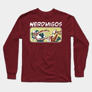 Nerdmigos: Chorizo Bandit Vs. Creepy Clown Long Sleeve T-Shirt